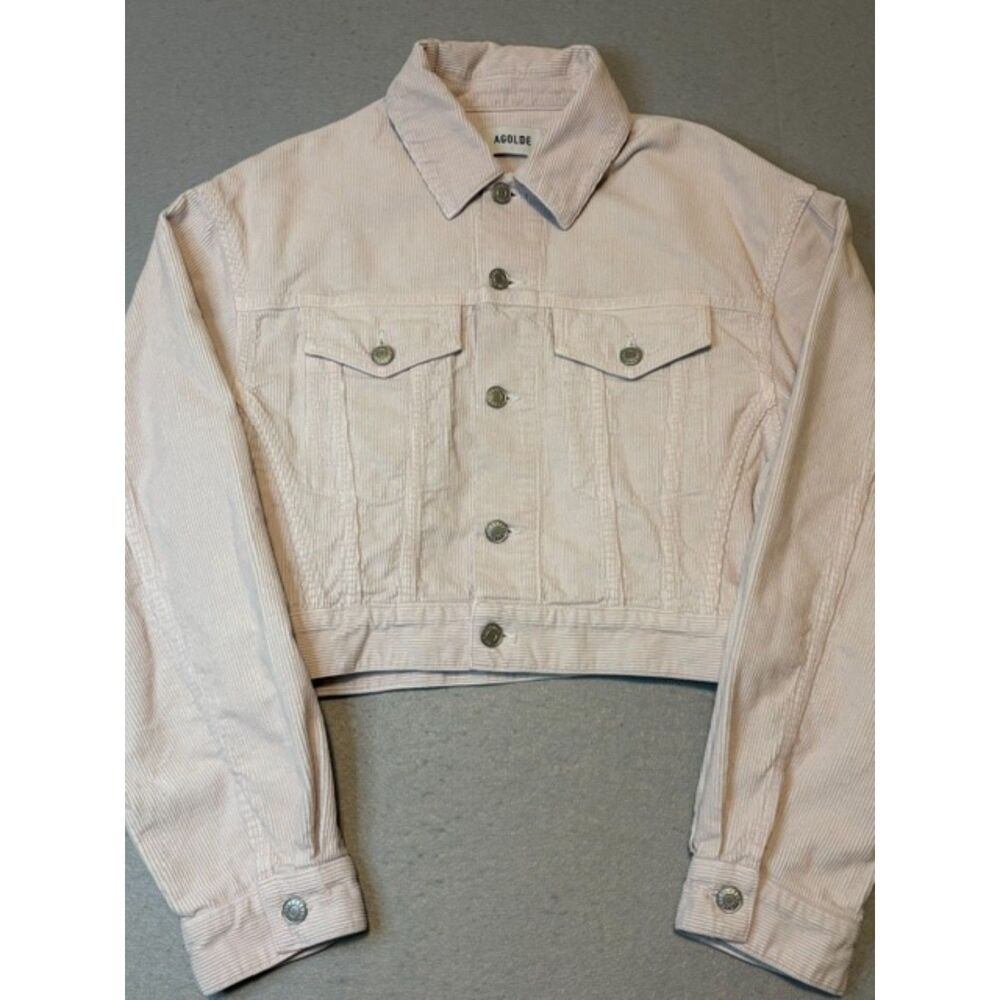 Agolde Radley Corduroy Jacket Womens S Pale Lilac Unproduced Color Rare Sample